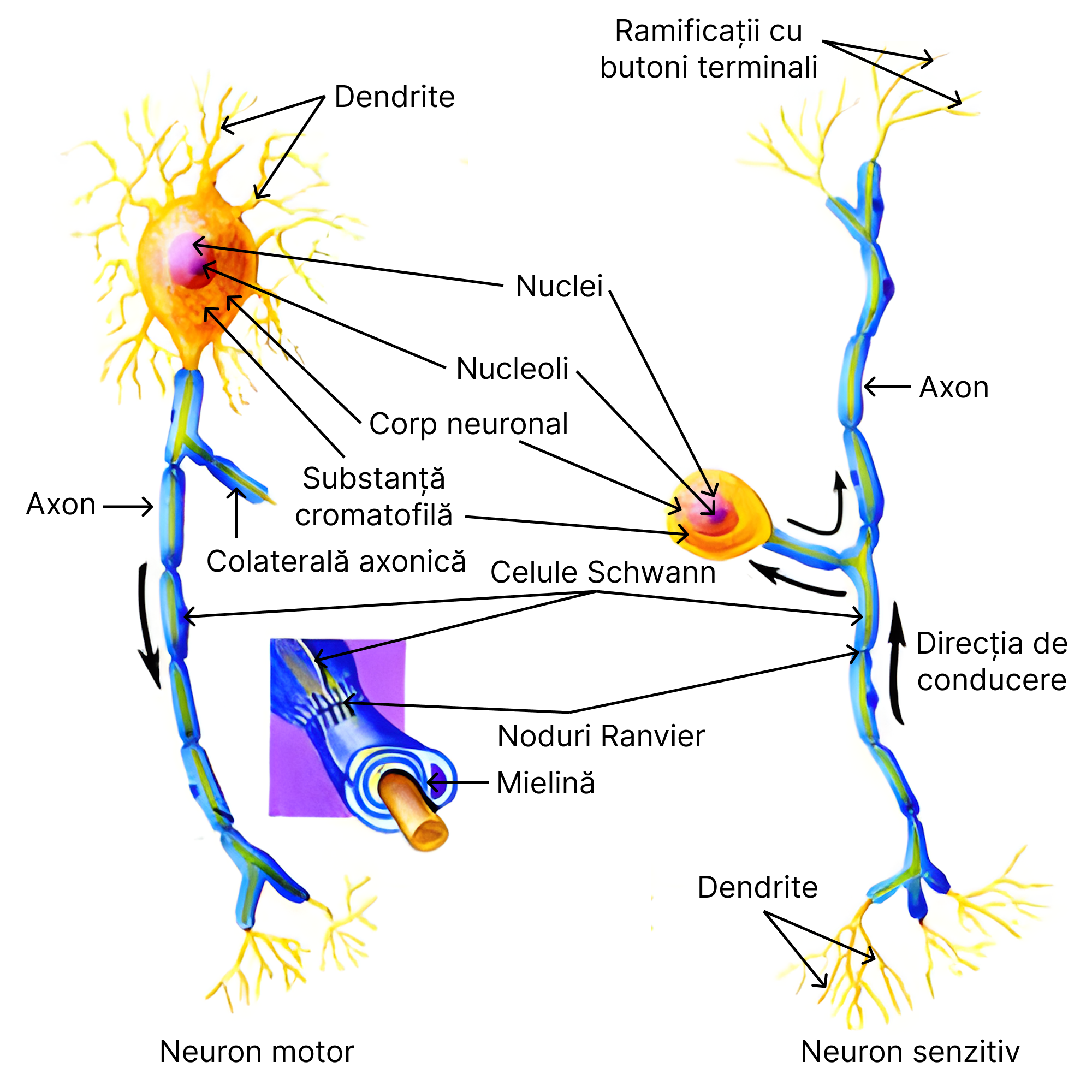 Structura neuronului.